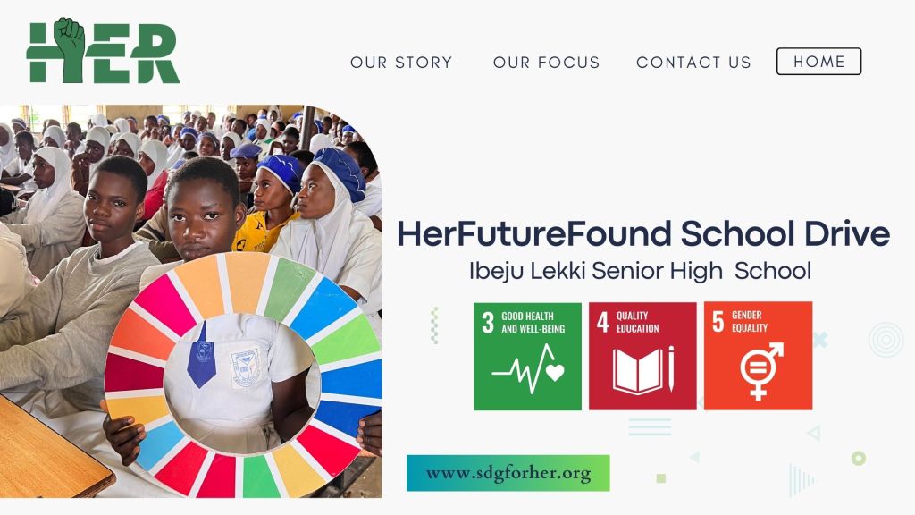 SDGforHer Champions Quality Education through HerFutureFound School Drive at Ibeju Lekki Senior High&nbsp;School